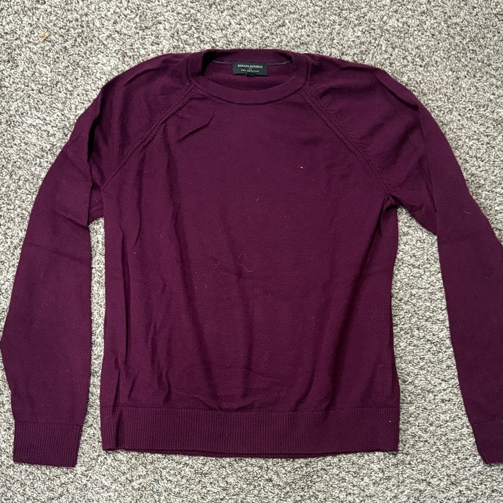 Long sleeve merino wool banana republic shirt